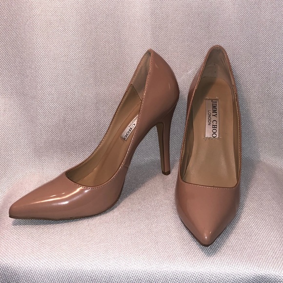 Jimmy Choo Shoes - Jimmy Choo Nude Pumps